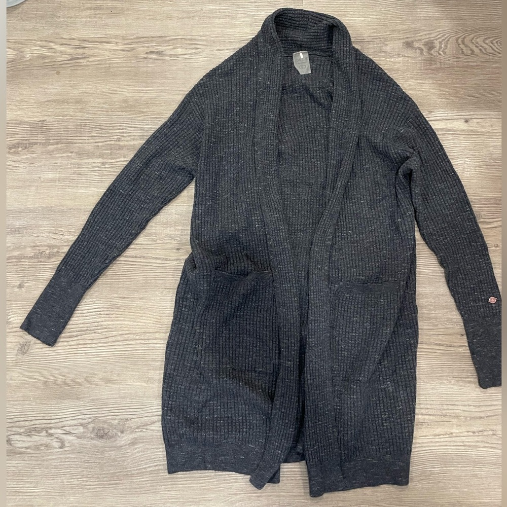 CALIA by Carrie Underwood Charcoal Cardigan Sweater